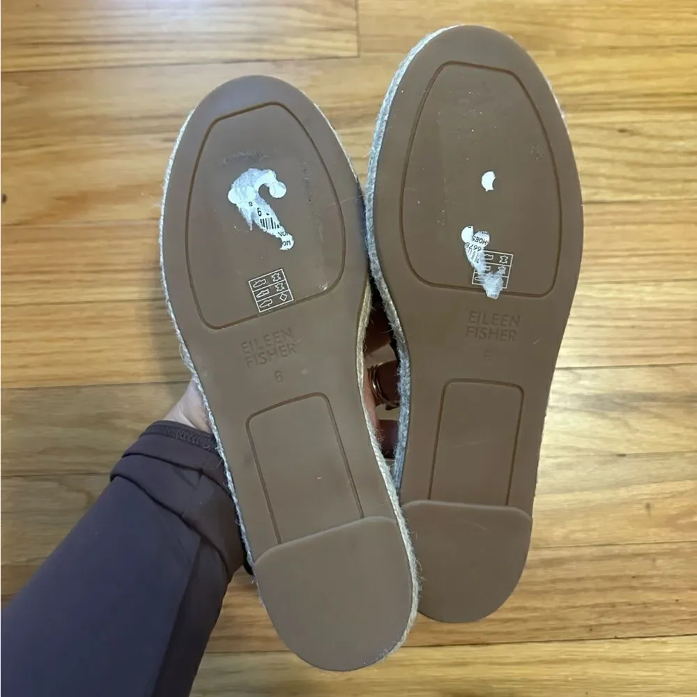 Eileen Fisher | Lace Leather Espadrille